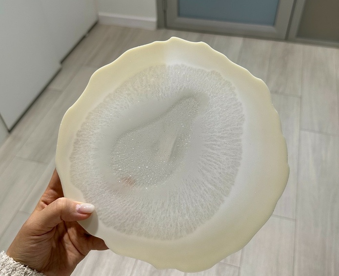 Создание подноса и подстаканников из эпоксидной смолы Фото 11