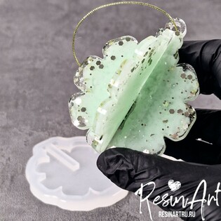 yolochnaya igrushka, snezhinka (607) Фото 