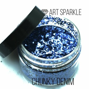 glitter krupnyij Chunky Denim Фото 