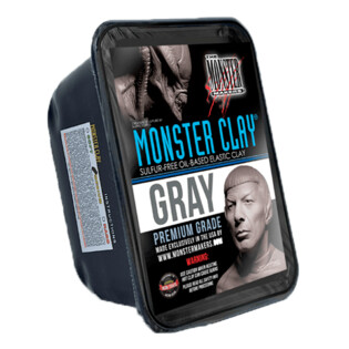 plastilin MONSTER CLAY Hard Gray Фото 